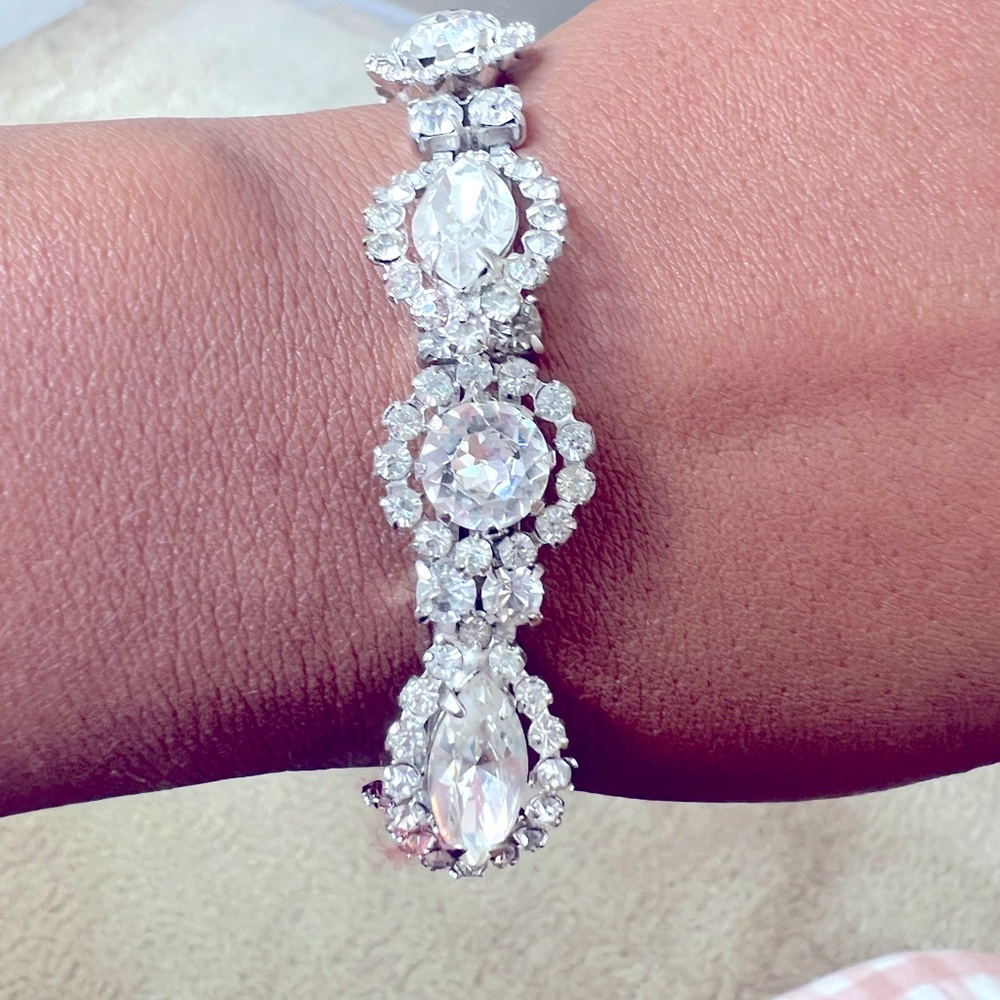 Dazzling Vintage Weiss Emerald , Weiss Bracelet, Weiss Jewelry